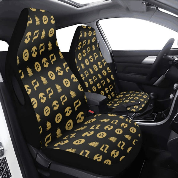 Pirate Chain Universal Car Seat Covers "Black Gold"