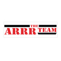 Pirate Chain Bumper Stickers "The ARRR Team"