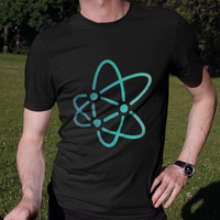 Man wearing an AtomicDEX t-shirt