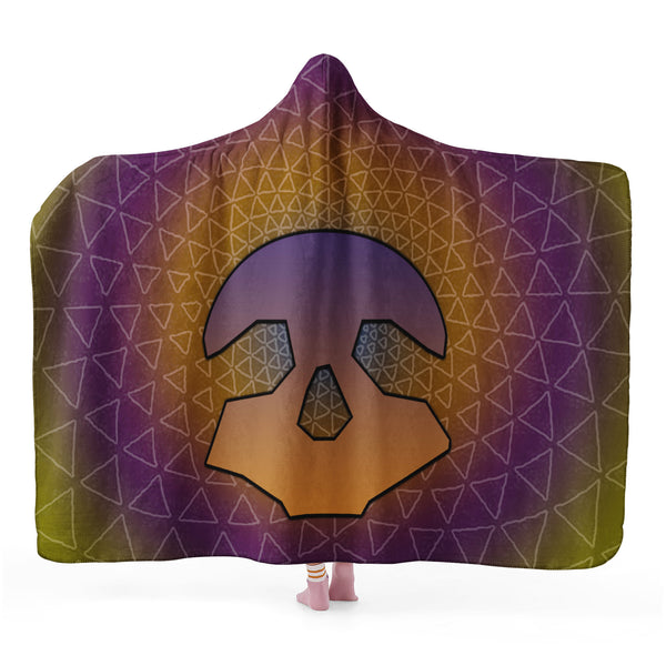 Luxury Pirate Chain Hooded Blanket "Geometric Skull"