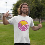 Man wearing a Wownero Official Logo T-shirt