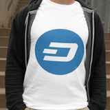 Man wearing a Dash Official Logo T-shirt