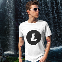 Man wearing a Litecoin Official Logo T-Shirt